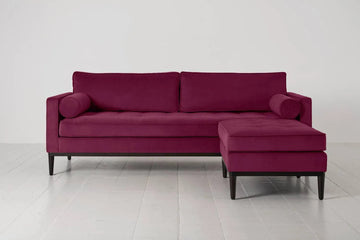 Model 02  3 Seater right chaise Sofa - Damson image 01.webp