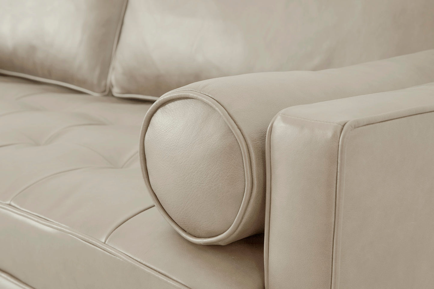 Model 02 3-Seater Sofa with Ottoman, Oyster