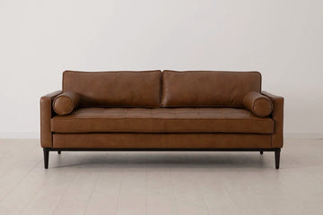 Model 02 3 seater-image 01 Maple brown leather