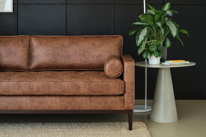 Model 02 3-Seater Sofa, Chestnut