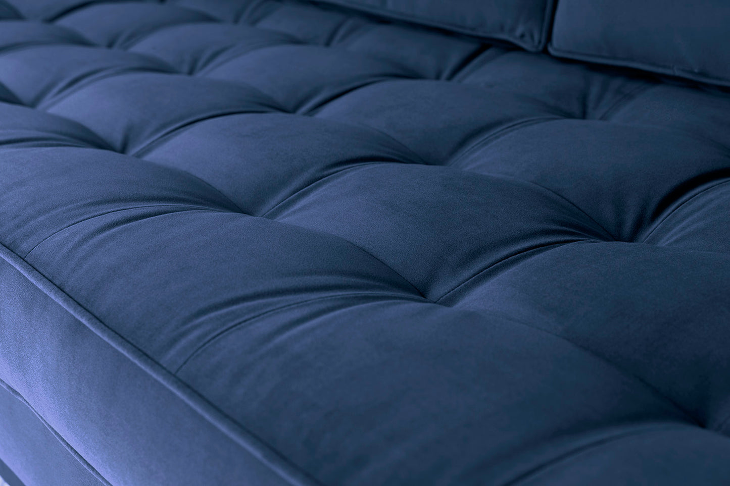 Model 02 2-Seater Sofa with Ottoman, Indigo