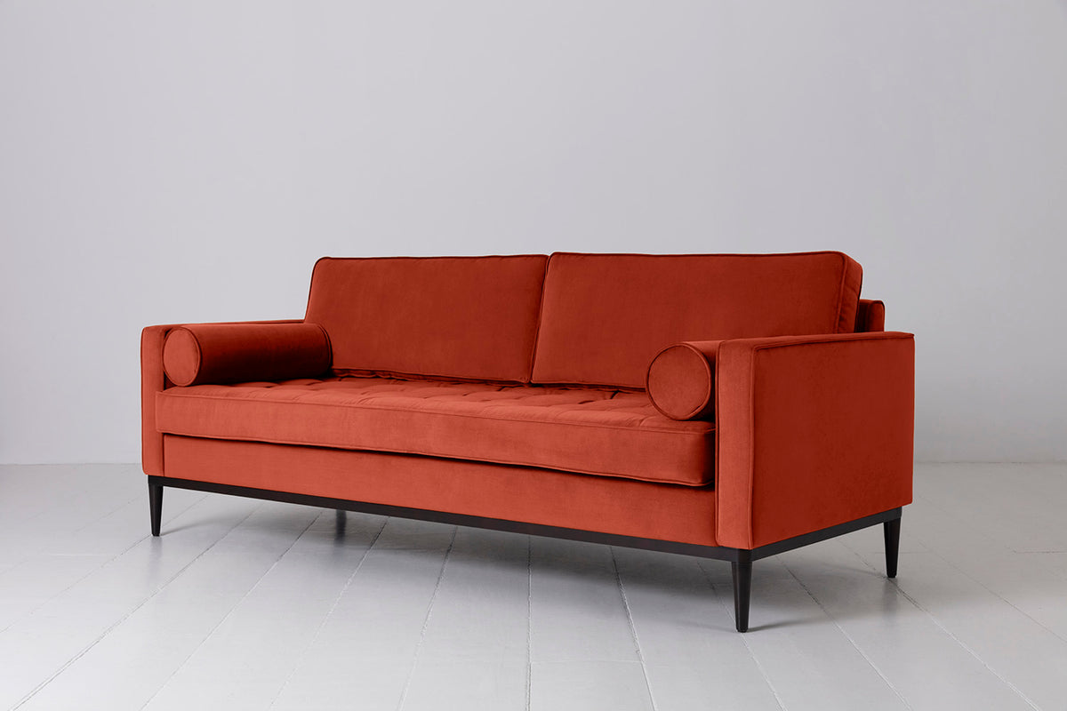 Model 02 3-Seater Sofa, Paprika