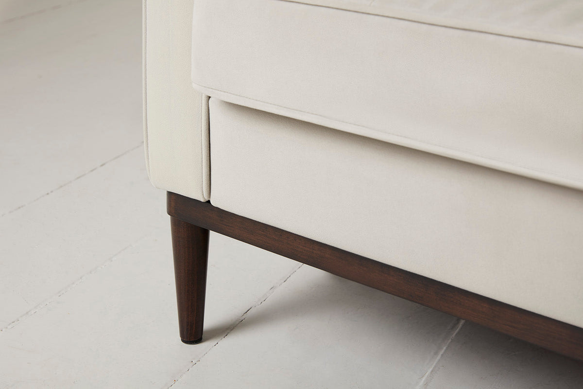 Model 02 2-Seater Sofa with Ottoman, Bone