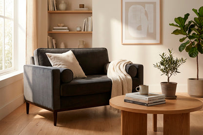 Model 02 Loveseat, Charcoal