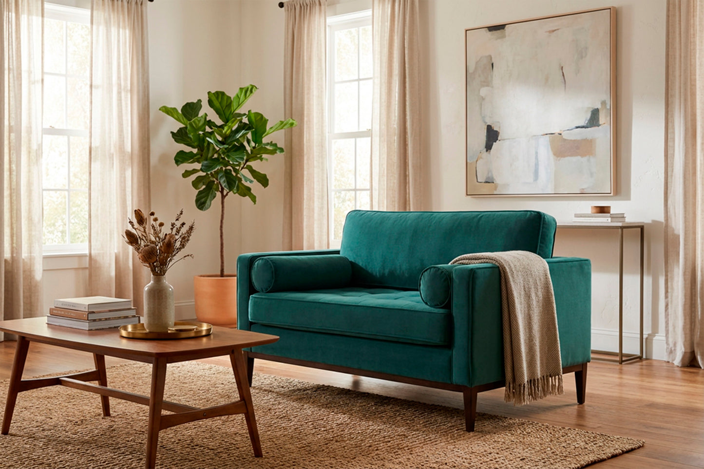 Model 02 Loveseat, Kingfisher