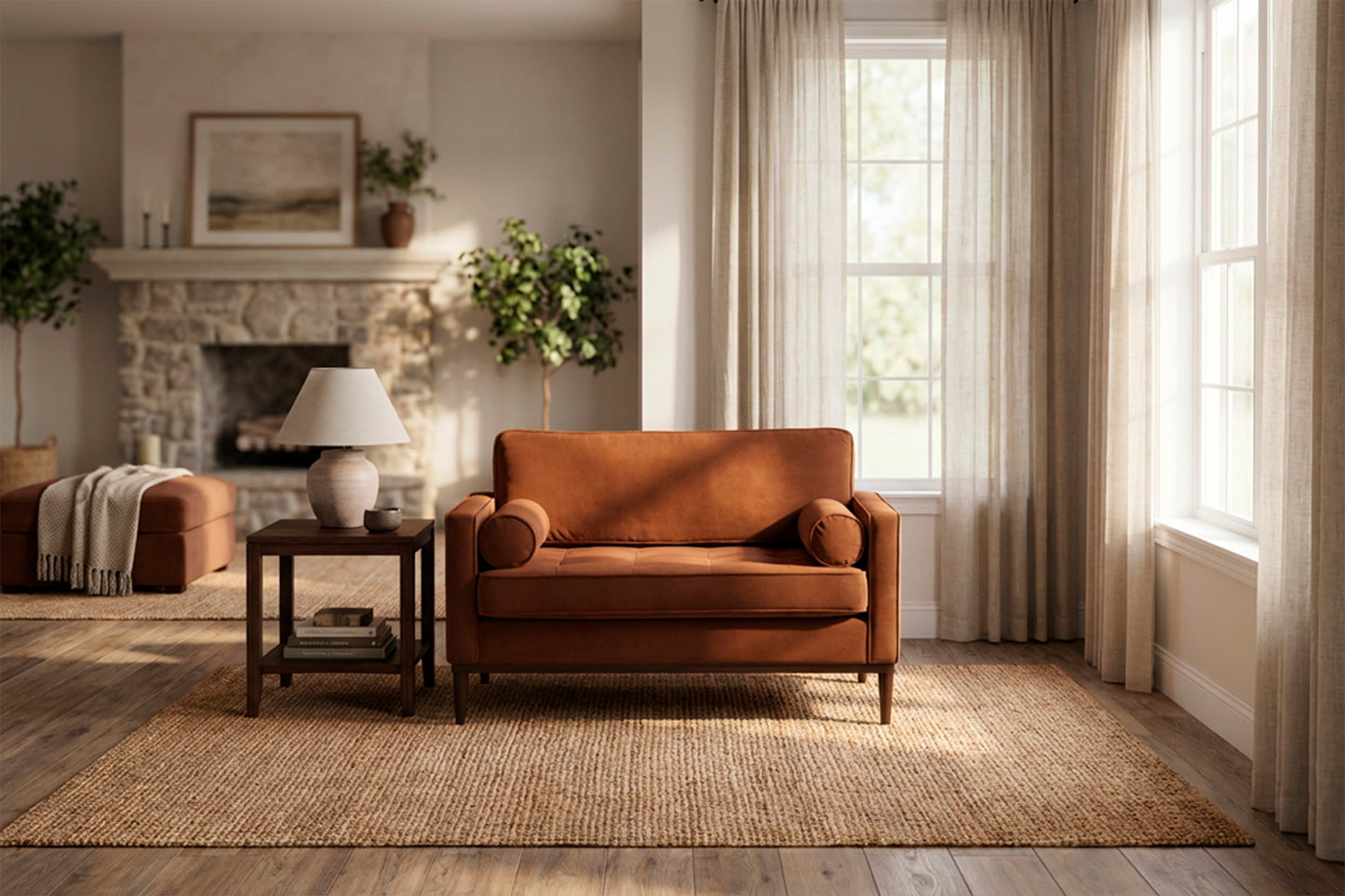 Model 02 Loveseat, Umber