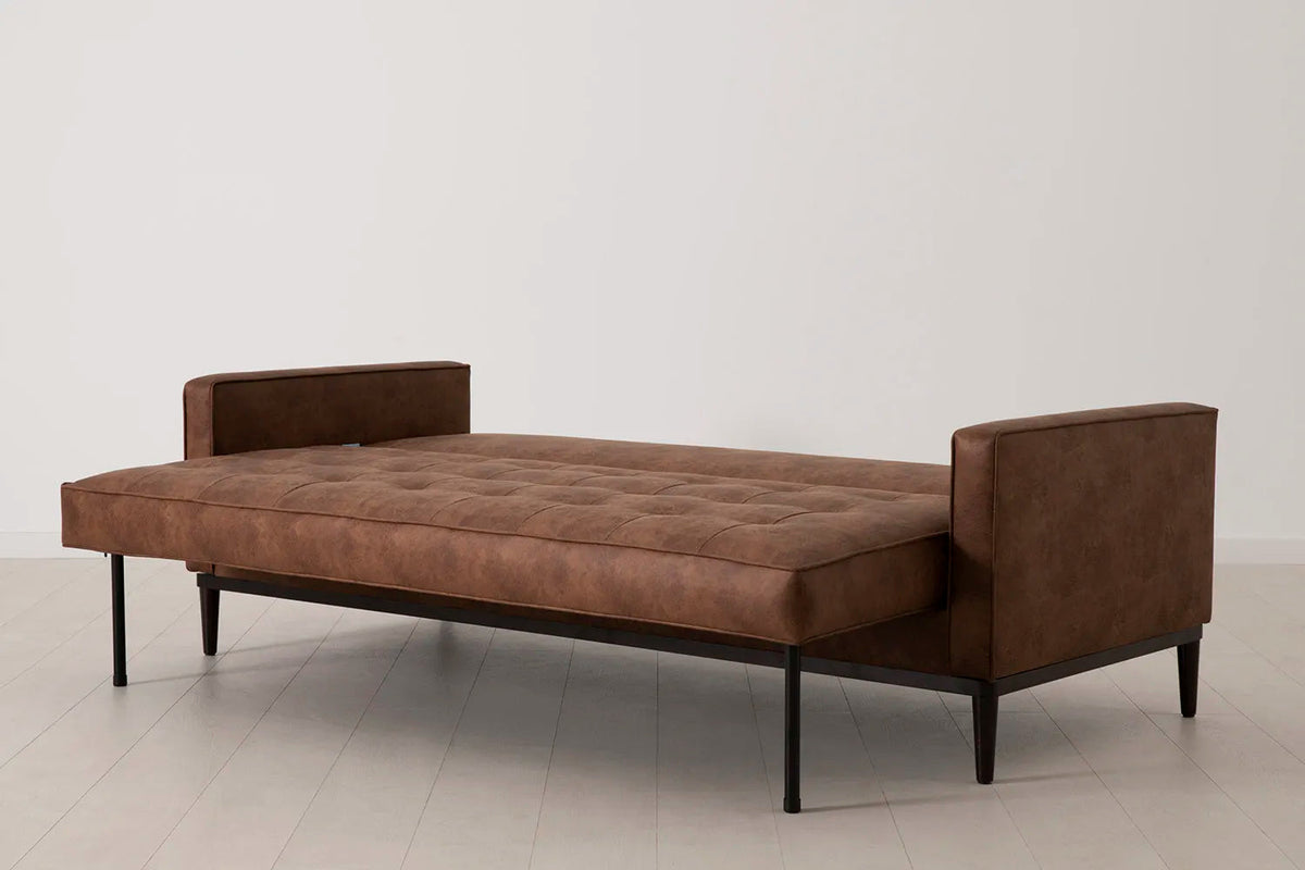 Model 02 Sofa Bed 3 Seater, Chestnut