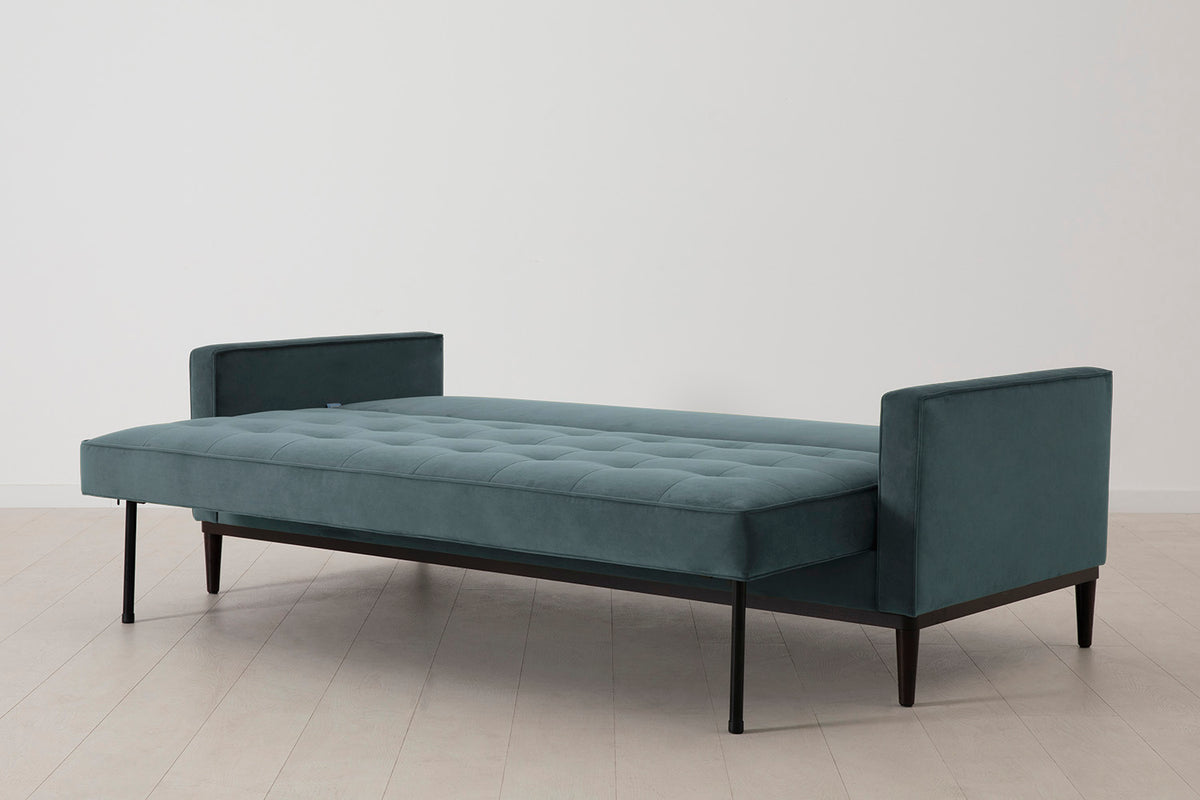 Model 02 Sofa Bed 3 Seater, Petrol