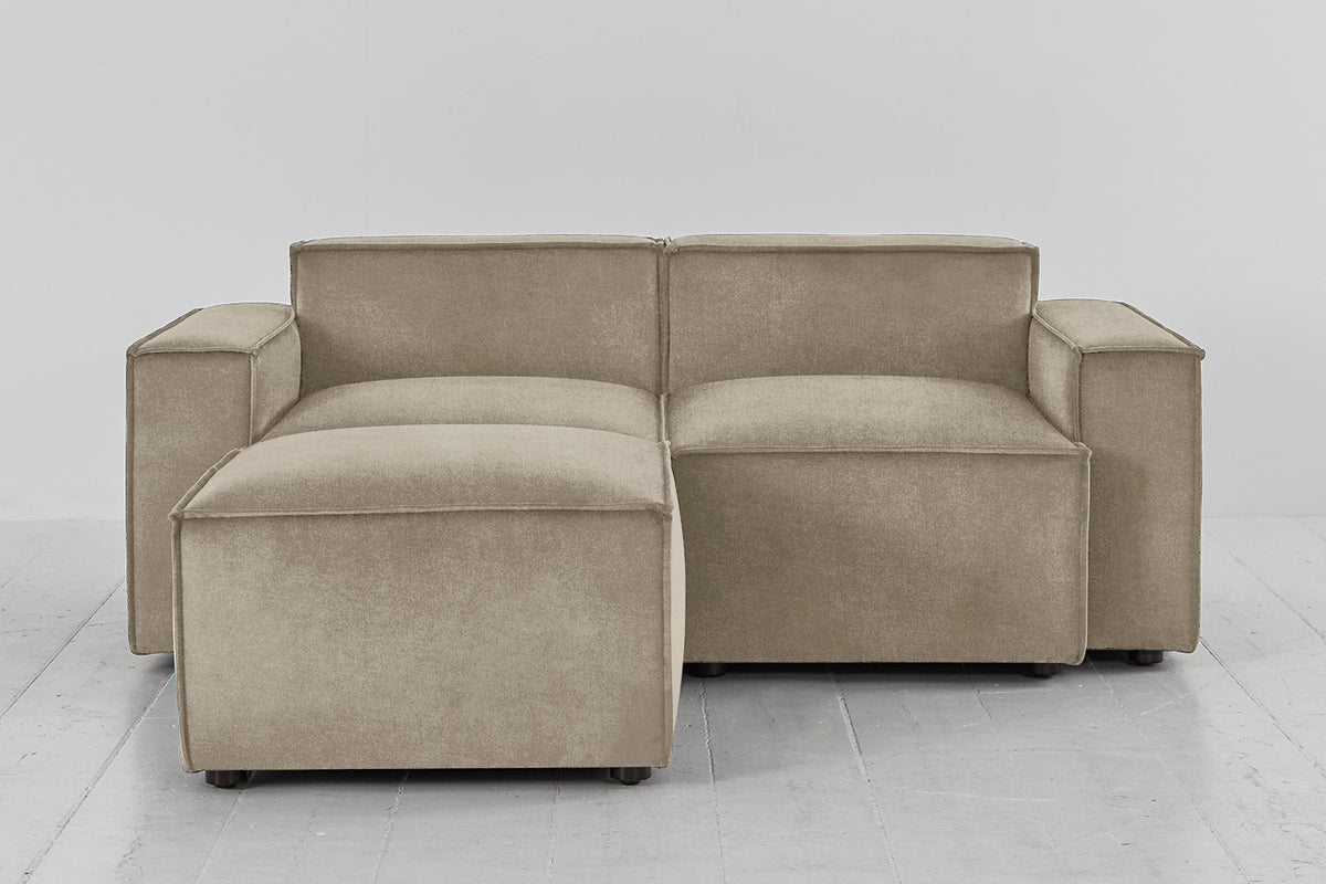 Model 03 2-Seater Left Chaise Sofa, Flax