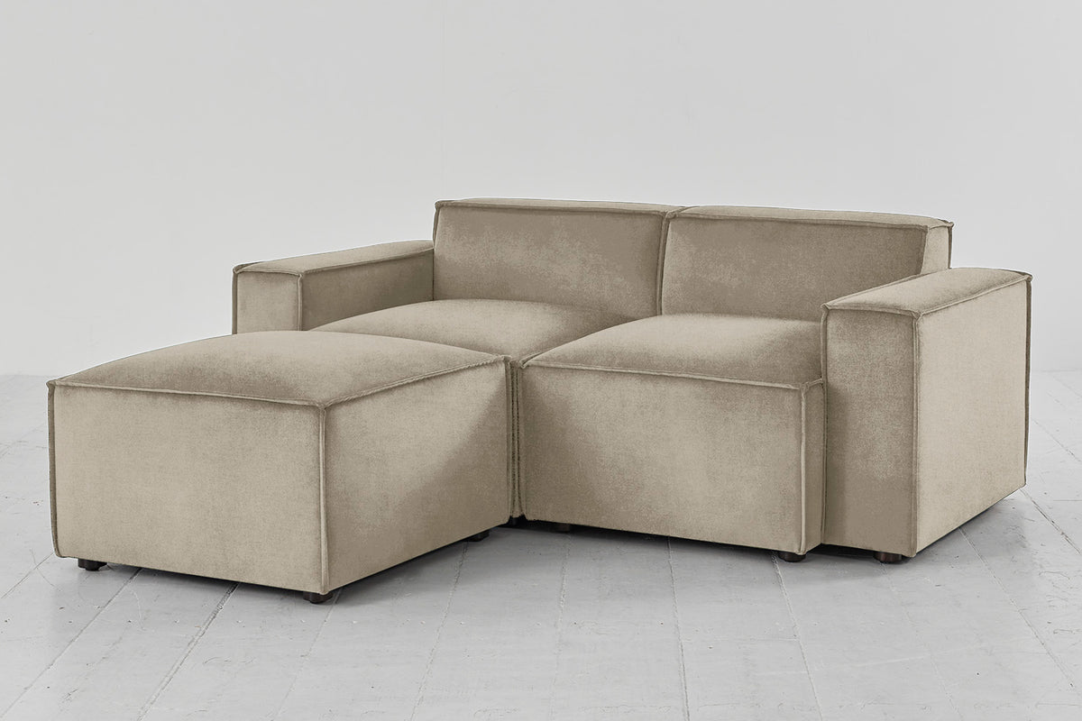 Model 03 2-Seater Left Chaise Sofa, Flax