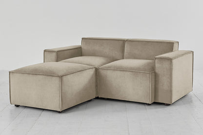 Model 03 2-Seater Left Chaise Sofa, Flax