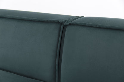 Model 03 2-Seater Left Chaise Sofa, Petrol