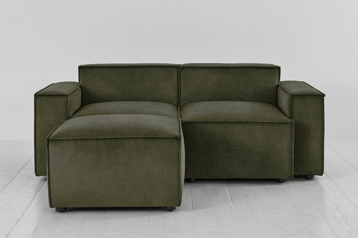 Model 03 2-Seater Left Chaise Sofa, Pine