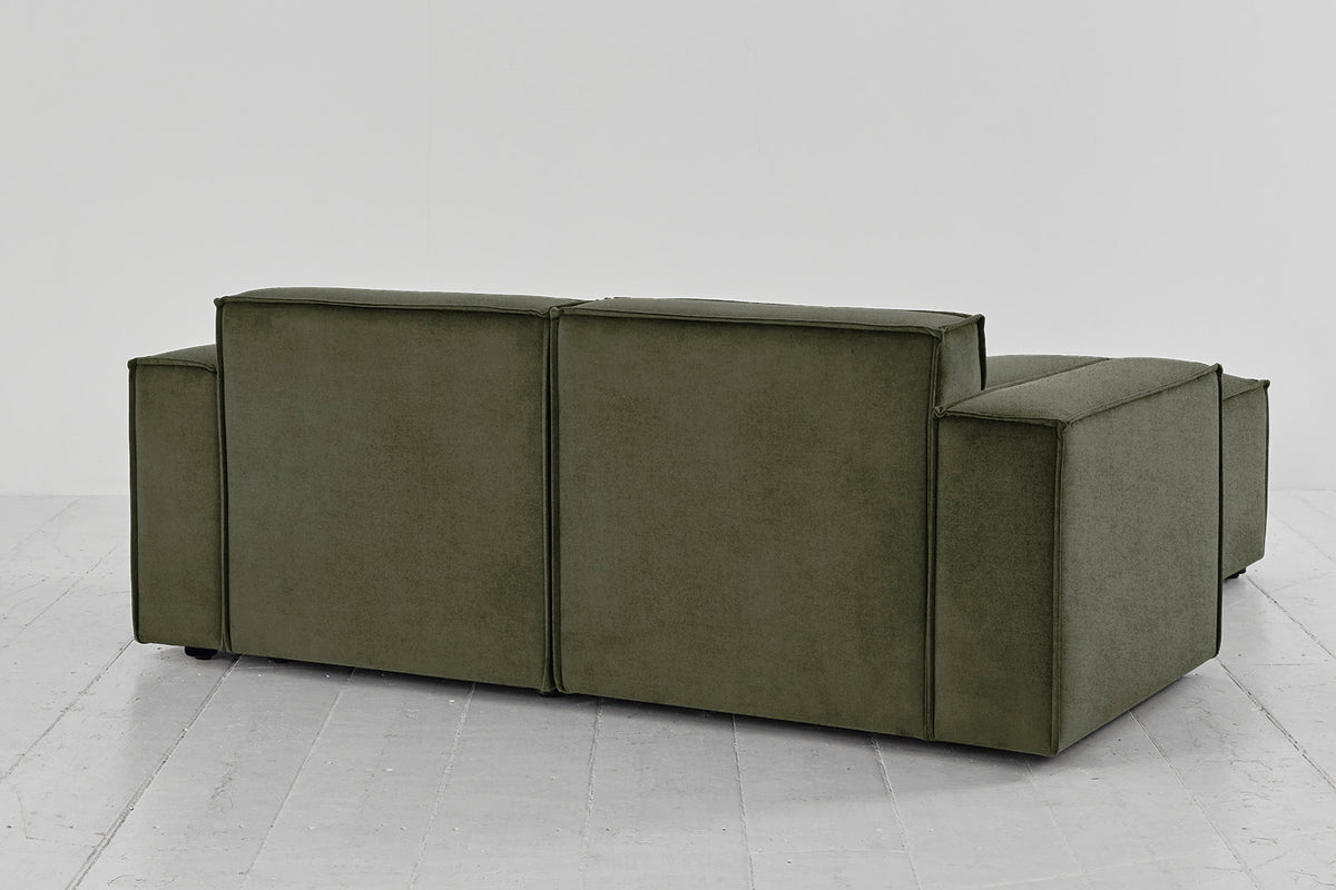 Model 03 2-Seater Left Chaise Sofa, Pine