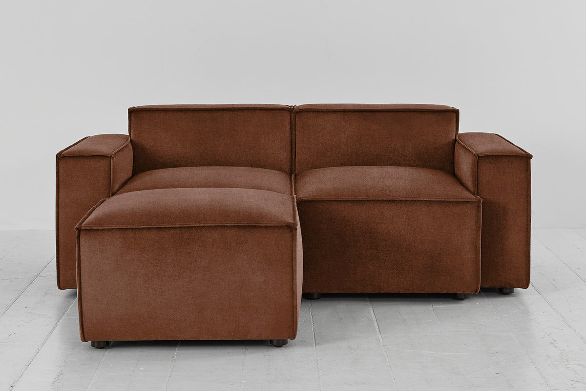 Model 03 2-Seater Left Chaise Sofa, Russet