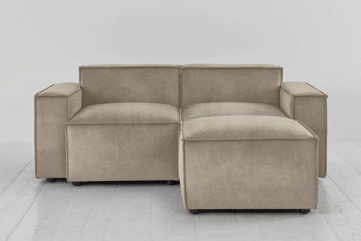 Model 03 2-Seater Right Chaise Sofa, Flax