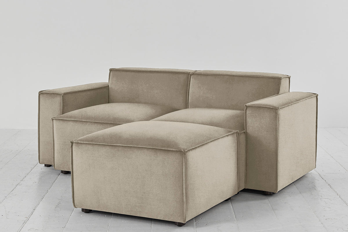 Model 03 2-Seater Right Chaise Sofa, Flax