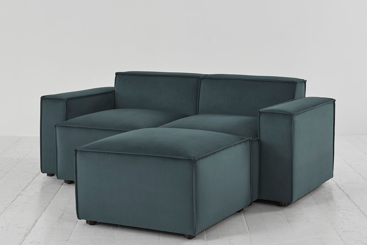 Model 03 2-Seater Right Chaise Sofa, Petrol
