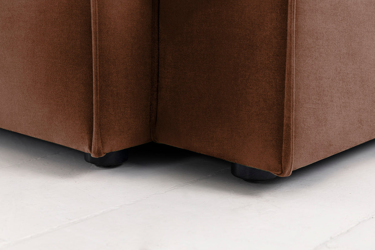 Model 03 2-Seater Right Chaise Sofa, Russet