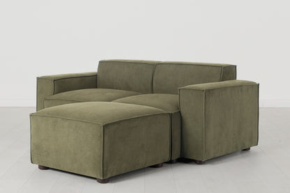 Model 03 2-Seater Right Chaise Sofa, Fennel