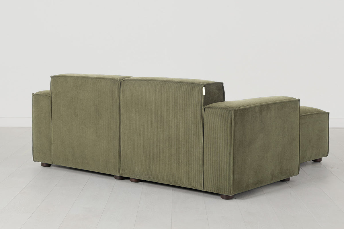 Model 03 2-Seater Right Chaise Sofa, Fennel