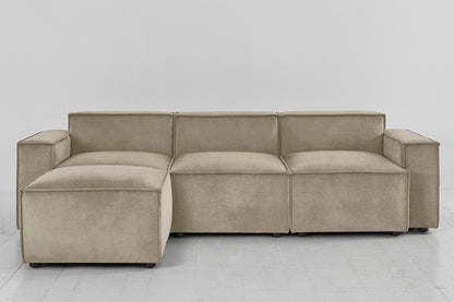 Model 03 3-Seater Left Chaise Sofa, Flax