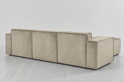 Model 03 3-Seater Left Chaise Sofa, Flax