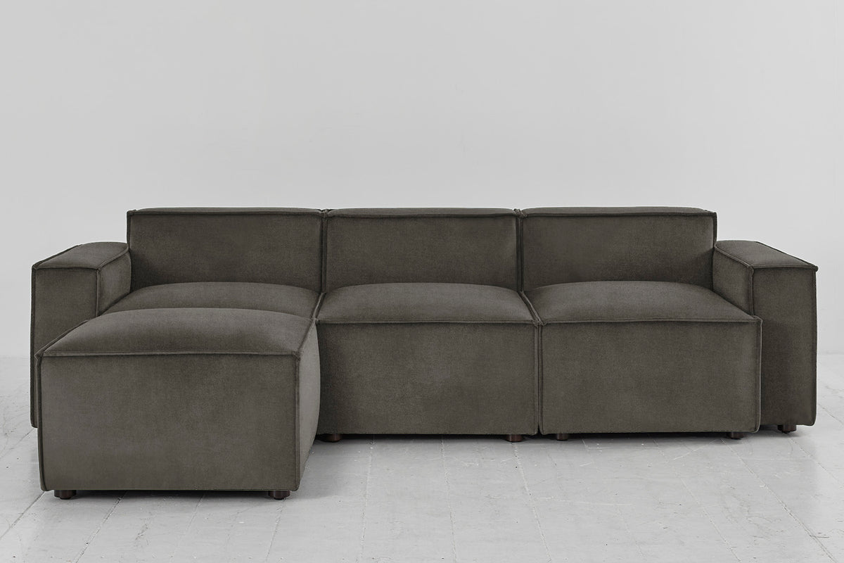 Model 03 3-Seater Left Chaise Sofa, Mink
