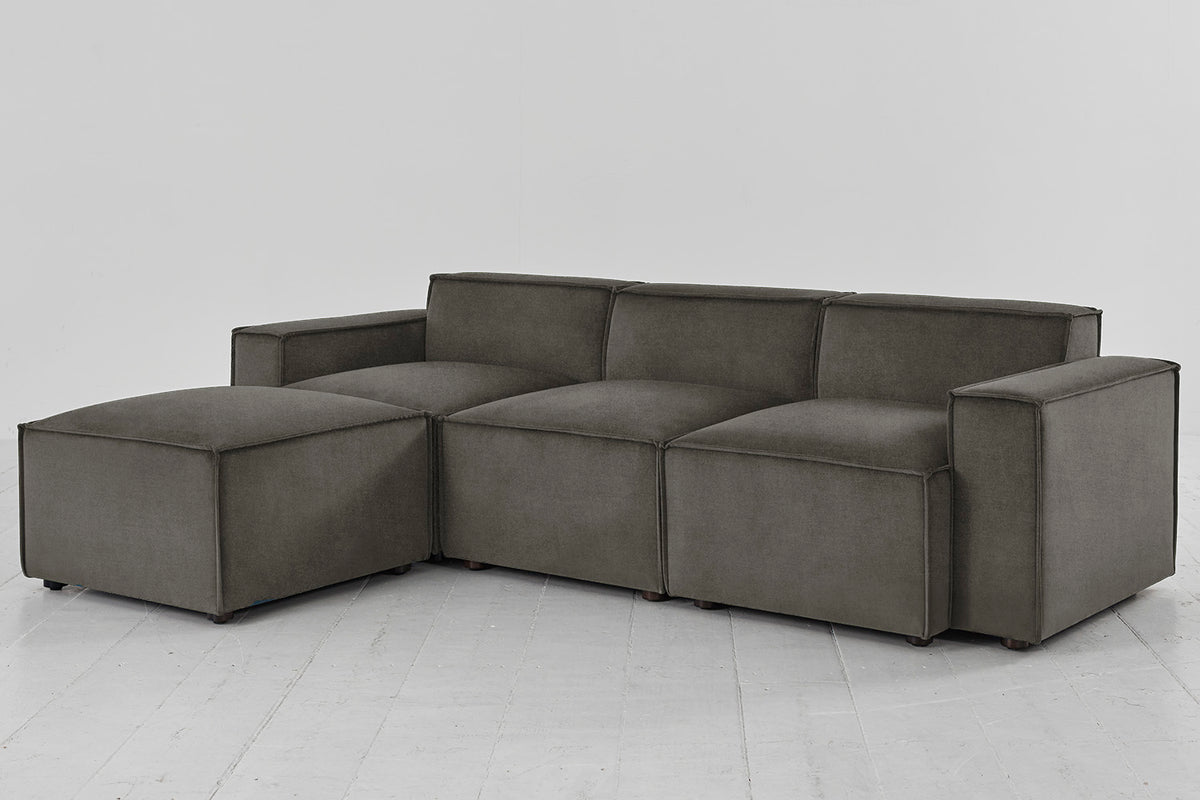 Model 03 3-Seater Left Chaise Sofa, Mink
