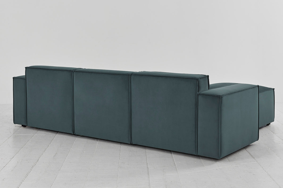 Model 03 3-Seater Left Chaise Sofa, Petrol