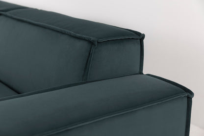 Model 03 3-Seater Left Chaise Sofa, Petrol