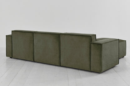 Model 03 3-Seater Left Chaise Sofa, Pine