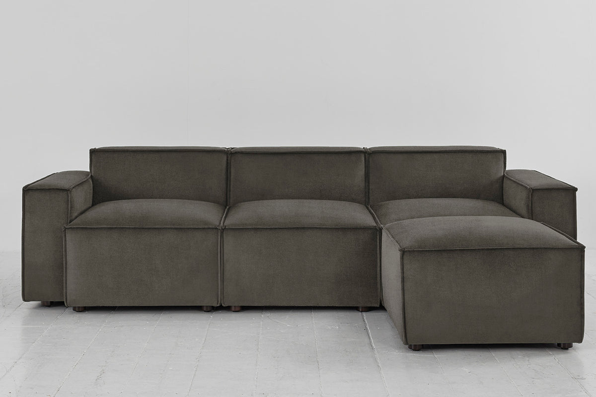 Model 03 3-Seater Right Chaise Sofa, Mink