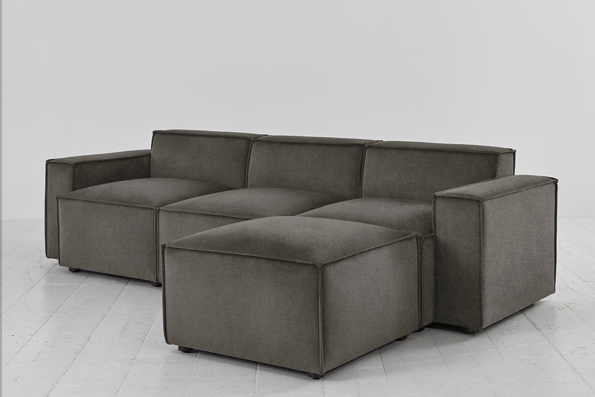 Model 03 3-Seater Right Chaise Sofa, Mink