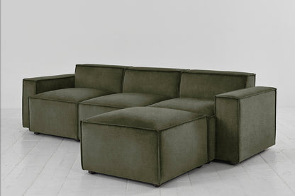 Model 03 3-Seater Right Chaise Sofa, Pine