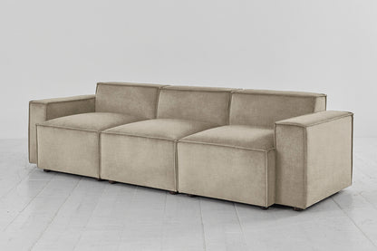 Model 03 3-Seater Sofa, Flax