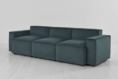 Model 03 3-Seater Sofa, Petrol