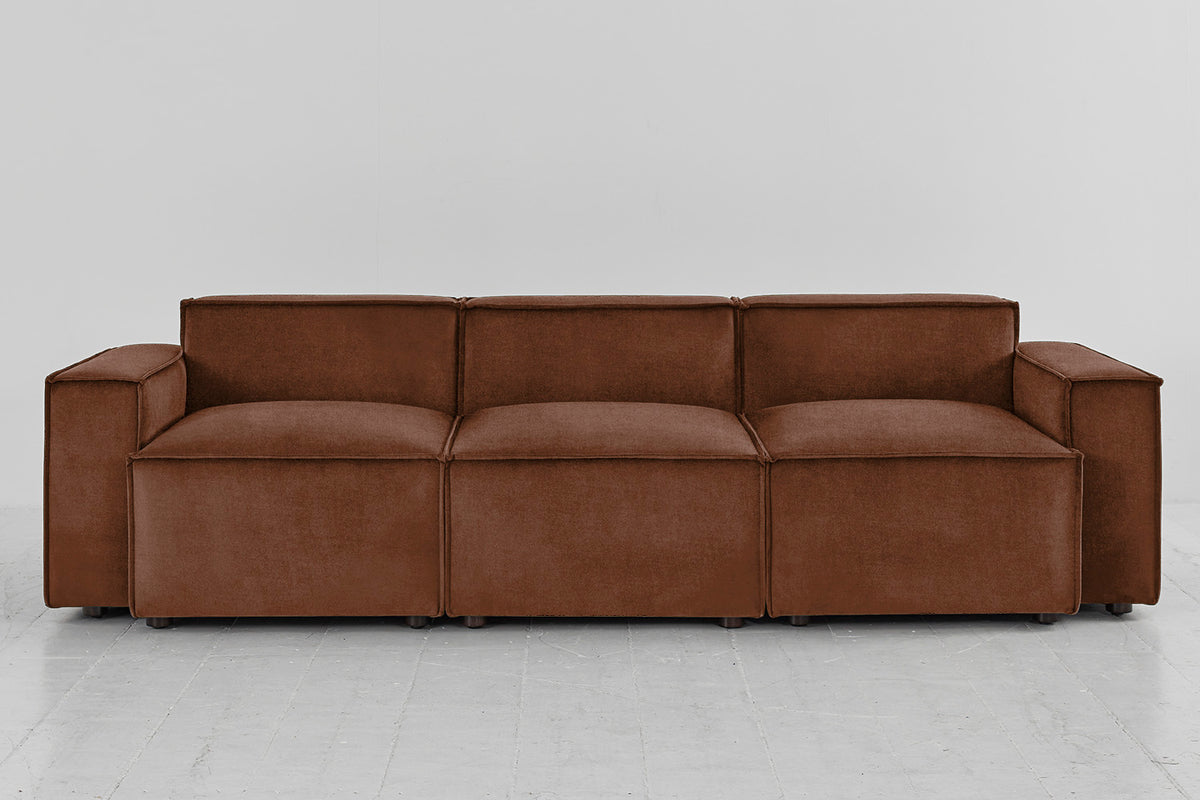 Model 03 3-Seater Sofa, Russet