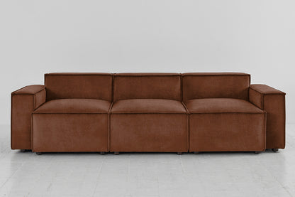 Model 03 3-Seater Sofa, Russet