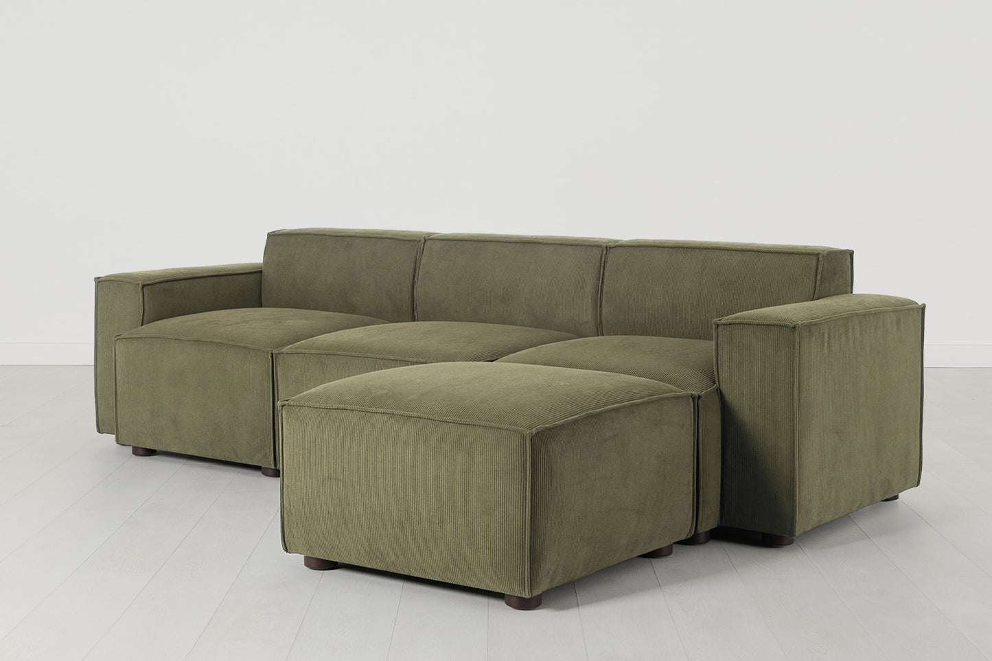 Model 03 3-Seater Right Chaise Sofa, Fennel