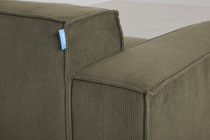 Model 03 Corner Sofa with Ottoman, Fennel