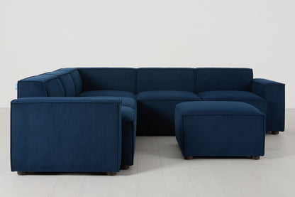 Model 03 Corner Sofa with Ottoman, Atlantic