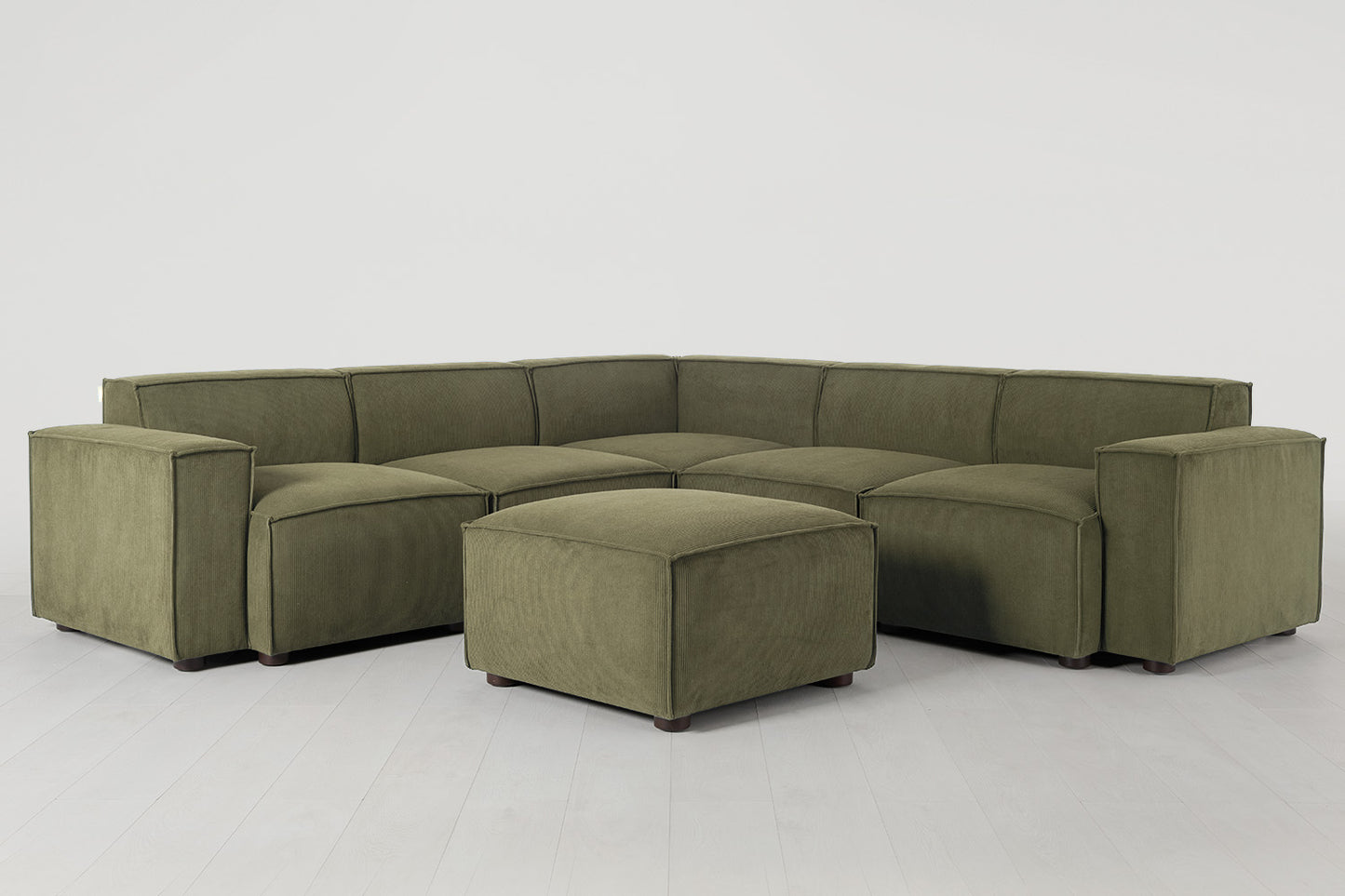 Model 03 Corner Sofa with Ottoman, Fennel