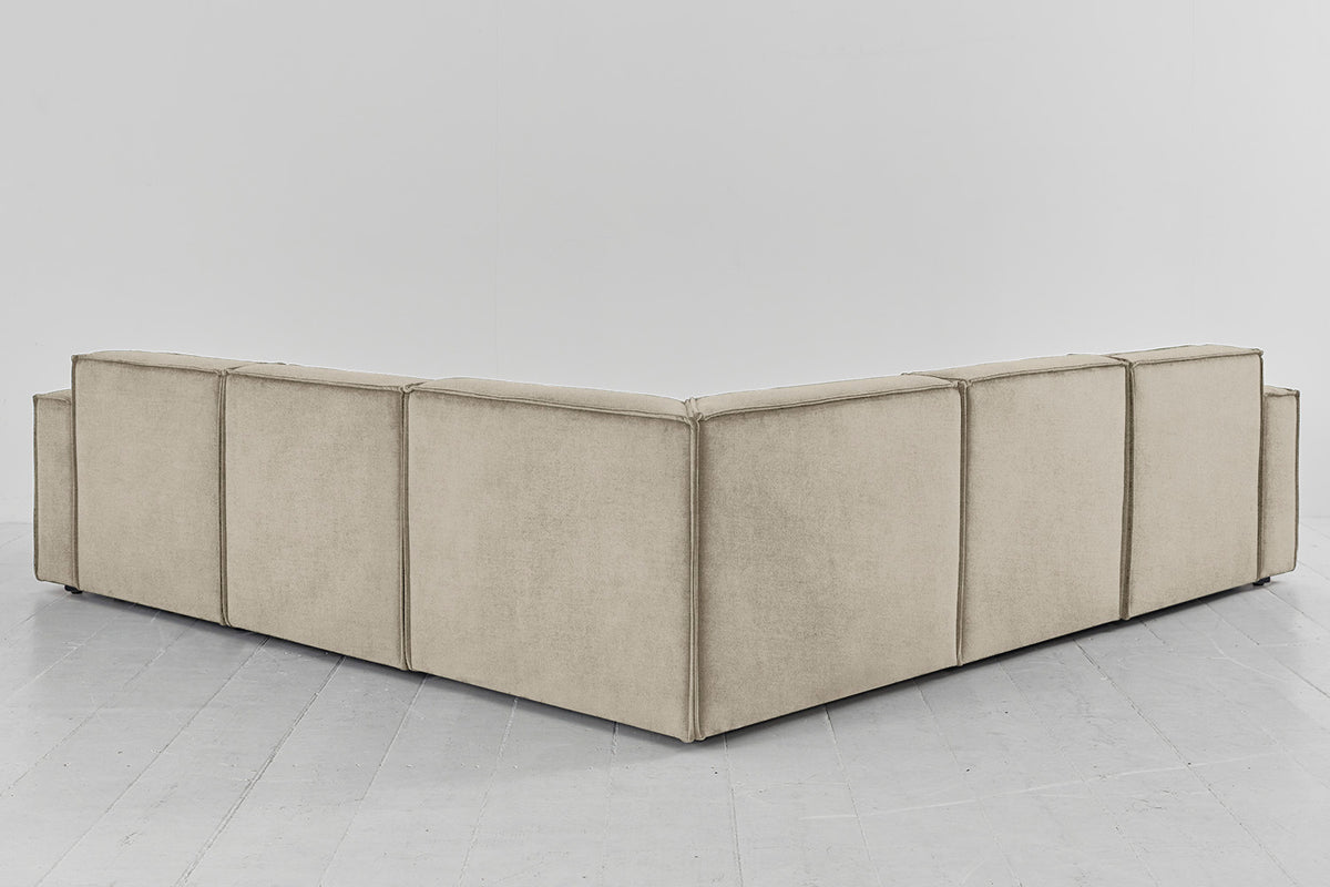 Model 03 Corner Sofa with Ottoman, Flax