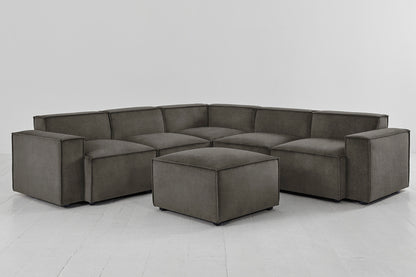 Model 03 Corner Sofa with Ottoman, Mink