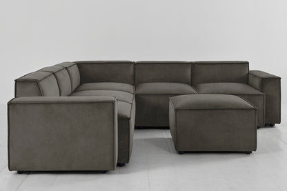 Model 03 Corner Sofa with Ottoman, Mink