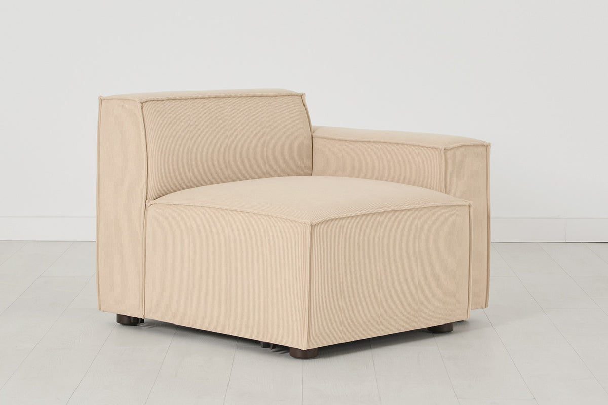 Model 03 Right Arm Sofa Module, Sand