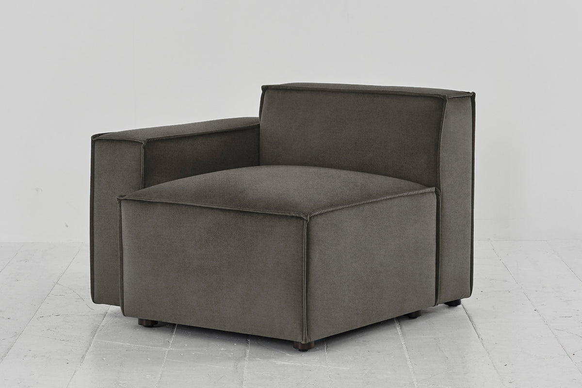Model 03 Left Arm Sofa Module, Mink