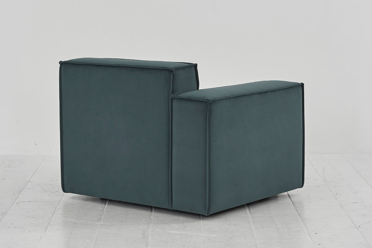 Model 03 Left Arm Sofa Module, Petrol