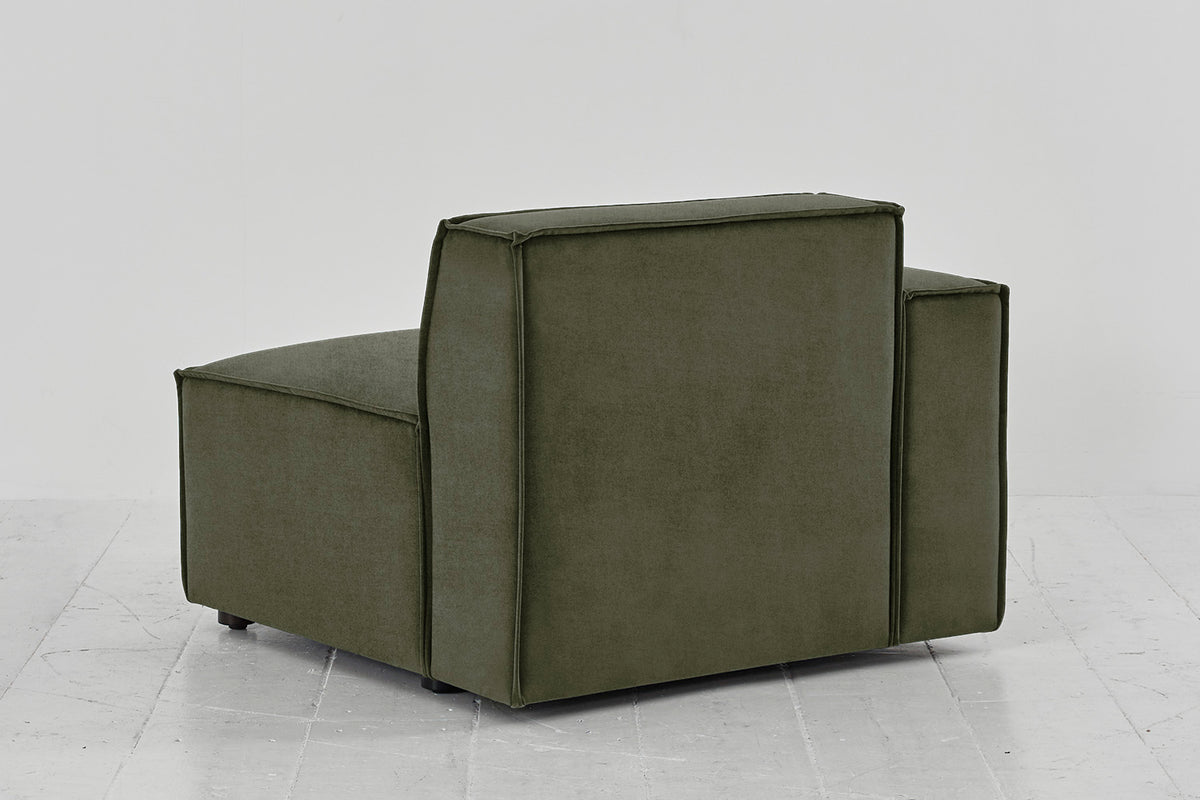 Model 03 Left Arm Sofa Module, Pine